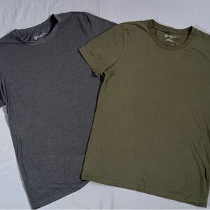 Men’s Primark Green And Grey Crew Neck Size L Set Of 2 Bundle